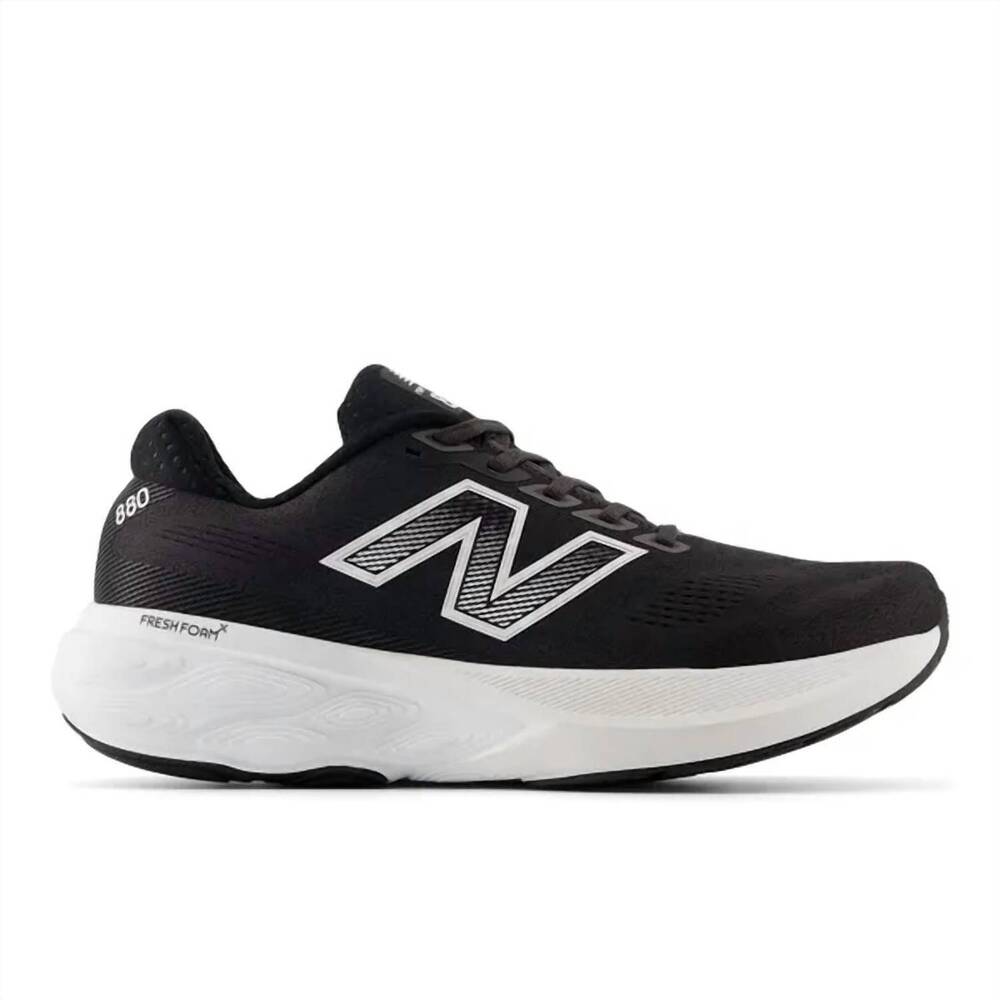 NEW NEW BALANCE men's fresh foam x 880v15 running shoe in black/white